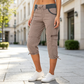 ⏰🔥 ¡OFERTA 50% OFF! 🌺👖 Pantalones Capri Cargo de Talle Alto para Mujer – Cómodos, Versátiles y Perfectos para el Verano ☀️✨