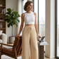 ⏰🔥 ¡OFERTA 50% OFF! 👖✨ Pantalones Plisados de Pierna Ancha para Mujer – Cintura Alta, Elegantes y Cómodos Todo el Día 🌸