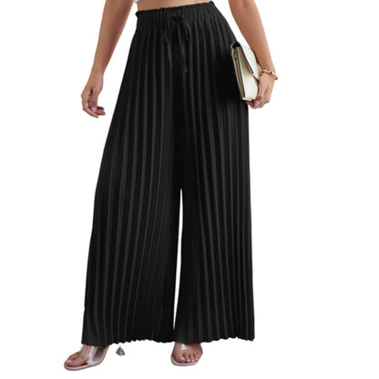 ⏰🔥 ¡OFERTA 50% OFF! 👖✨ Pantalones Plisados de Pierna Ancha para Mujer – Cintura Alta, Elegantes y Cómodos Todo el Día 🌸