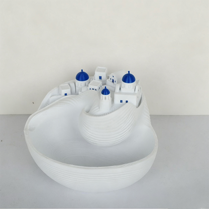 ⏰🔥 ¡OFERTA 50% OFF! 🏝️🤍 Bol Cerámico para Llaves Estilo Santorini – Decoración Mediterránea Elegante y Organizador Perfecto para Entrada ✨