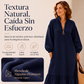⏰🔥 ¡OFERTA 50% OFF! 👗✨ Vestido de Mujer con Cuello Alzado, Media Cremallera y Mangas de Farol – Elegancia Moderna, Estilo Femenino y Comodidad Todo el Día 💖