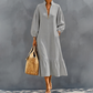 ⏰🔥 ¡OFERTA 50% OFF! 👗✨ Vestido de Mujer con Cuello Alzado, Media Cremallera y Mangas de Farol – Elegancia Moderna, Estilo Femenino y Comodidad Todo el Día 💖