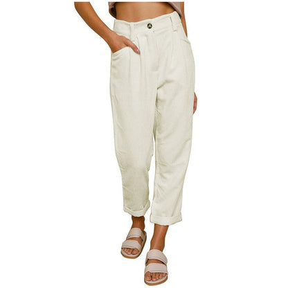 🔥⏰ ¡OFERTA 50% OFF! 👖 Pantalones de Mujer de Talle Alto y Pierna Recta – Cómodos, Holgados y Elegantes para Cada Día ✨