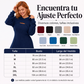 Conjunto de punto canelado de 2 piezas para mujer