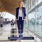 Conjunto de chándal de dos piezas con bloques de color para mujer