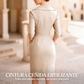 Vestido tubo elegante de cuello de solapa con bolsillos