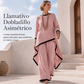 Conjunto de túnica informal y pantalones de pierna ancha para mujer