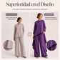 Conjunto de túnica informal y pantalones de pierna ancha para mujer