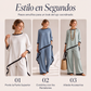 Conjunto de túnica informal y pantalones de pierna ancha para mujer