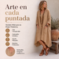 Vestido asimétrico holgado de cuello en V para mujer
