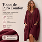 Vestido asimétrico holgado de cuello en V para mujer