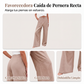 Pantalones casuales de talle alto y pierna ancha para mujer