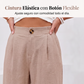 Pantalones casuales de talle alto y pierna ancha para mujer