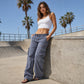 ⏰🔥 ¡OFERTA 50% OFF! 👖✨ Pantalón Cargo Vintage de Pierna Ancha para Mujer – Corte Holgado, Múltiples Bolsillos y Estilo Urbano Cómodo