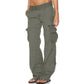 ⏰🔥 ¡OFERTA 50% OFF! 👖✨ Pantalón Cargo Vintage de Pierna Ancha para Mujer – Corte Holgado, Múltiples Bolsillos y Estilo Urbano Cómodo