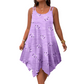 🔥⏰ ¡OFERTA 50% OFF! 👗 Vestido Midi de Vacaciones para Mujer – Estampado de Corazones, Sin Mangas y Bajo Asimétrico ✨