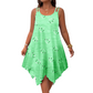🔥⏰ ¡OFERTA 50% OFF! 👗 Vestido Midi de Vacaciones para Mujer – Estampado de Corazones, Sin Mangas y Bajo Asimétrico ✨