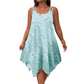 🔥⏰ ¡OFERTA 50% OFF! 👗 Vestido Midi de Vacaciones para Mujer – Estampado de Corazones, Sin Mangas y Bajo Asimétrico ✨