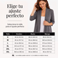 Cárdigan de manga 3/4 para mujer, de frente abierto