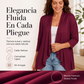 Cárdigan de manga 3/4 para mujer, de frente abierto