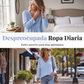 Blusa casual de manga larga con cuello en V para mujer