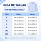 Blusa casual de manga larga con cuello en V para mujer