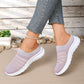 Zapatillas tipo mula sin cordones de malla transpirable para mujer