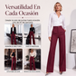 🔥⏰ ¡OFERTA 50% OFF! 👖 Pantalones de Pierna Ancha a Rayas para Mujer – Talle Alto, Corte Fluido y Estilo Elegante ✨