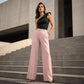🔥⏰ ¡OFERTA 50% OFF! 👖 Pantalones de Pierna Ancha a Rayas para Mujer – Talle Alto, Corte Fluido y Estilo Elegante ✨