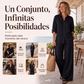 🔥⏰ ¡OFERTA 50% OFF! 👚 Conjunto de Camisa Informal y Pantalones de Pierna Ancha para Mujer – Elegante, Cómodo y Versátil ✨