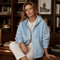 🔥⏰ ¡OFERTA 50% OFF! 🧥 Chaqueta con Capucha y Cremallera para Mujer – Corte Holgado, Estilo Lavado y Comodidad para Cada Día ✨