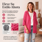 🔥⏰ ¡OFERTA 50% OFF! 🧶 Cárdigan de Punto con Capucha y Manga 3/4 para Mujer – Cómodo, Elegante y Fácil de Combinar ✨