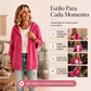 🔥⏰ ¡OFERTA 50% OFF! 🧶 Cárdigan de Punto con Capucha y Manga 3/4 para Mujer – Cómodo, Elegante y Fácil de Combinar ✨