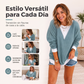 🔥⏰ ¡OFERTA 50% OFF! 👕 Top Casual de Mujer con Cuello Redondo y Bloques de Color – Estilo Moderno, Cómodo y Fácil de Combinar ✨