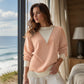 🔥⏰ ¡OFERTA 50% OFF! 👕 Top Casual de Mujer con Cuello Redondo y Bloques de Color – Estilo Moderno, Cómodo y Fácil de Combinar ✨