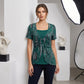 ⏰🔥 ¡OFERTA 50% OFF! 🐆👕 Camiseta de Mujer con Estampado de Leopardo y Anilla en O – Diseño Falso de Dos Piezas para un Look Moderno y Llamativo ✨