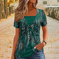 ⏰🔥 ¡OFERTA 50% OFF! 🐆👕 Camiseta de Mujer con Estampado de Leopardo y Anilla en O – Diseño Falso de Dos Piezas para un Look Moderno y Llamativo ✨