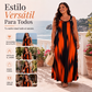 ⏰🔥 ¡OFERTA 50% OFF! 👗✨ Vestido Largo de Rayas para Mujer Talla Grande – Sin Mangas, Cómodo y Elegante para un Look Fresco y Favorecedor
