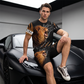 ⏰🔥 ¡OFERTA 50% OFF! 🐯👕 Conjunto de 2 Piezas para Hombre – Camiseta + Pantalón Corto con Estampado 3D de Animales, Fresco, Cómodo y Llamativo