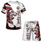 ⏰🔥 ¡OFERTA 50% OFF! 🐯👕 Conjunto de 2 Piezas para Hombre – Camiseta + Pantalón Corto con Estampado 3D de Animales, Fresco, Cómodo y Llamativo