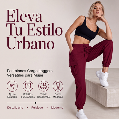⏰🔥 ¡OFERTA 50% OFF! 👖✨ Pantalones Cargo Casuales para Mujer con Cintura de Cordón – Cómodos, Holgados y Perfectos para el Día a Día