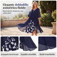 ⏰🔥 ¡OFERTA 50% OFF! 👗✨ Vestido Midi de Gasa en Capas para Mujer – Elegante Diseño de Falso Dos Piezas y Bajo Asimétrico Favorecedor
