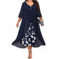 ⏰🔥 ¡OFERTA 50% OFF! 👗✨ Vestido Midi de Gasa en Capas para Mujer – Elegante Diseño de Falso Dos Piezas y Bajo Asimétrico Favorecedor