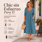 ⏰🔥 ¡OFERTA 50% OFF! 👗✨ Vestido Plisado con Botones y Cuello en V para Mujer – Elegante, Femenino y Versátil para Cualquier Ocasión