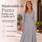 ⏰🔥 ¡OFERTA 50% OFF! 👗✨ Vestido Largo de Punto con Cuello en V para Mujer – Silueta Elegante, Bolsillos Prácticos y Comodidad para Todo el Día