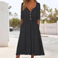 ⏰🔥 ¡OFERTA 50% OFF! 👗✨ Vestido Plisado con Botones y Cuello en V para Mujer – Elegante, Femenino y Versátil para Cualquier Ocasión