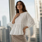 ⏰🔥 ¡OFERTA 50% OFF! 👚🌸 Blusa de Verano para Mujer con Mangas de Farol y Volantes Escalonados – Femenina, Fresca y Elegante ✨