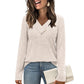 ⏰🔥 ¡OFERTA 50% OFF! 👚✨ Túnica de Punto Canalé para Mujer con Cuello en V – Cálida, Cómoda y Elegante
