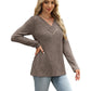 ⏰🔥 ¡OFERTA 50% OFF! 👚✨ Túnica de Punto Canalé para Mujer con Cuello en V – Cálida, Cómoda y Elegante