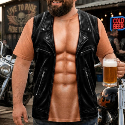 ⏰🔥 ¡OFERTA 50% OFF! 💪😂 Camiseta de Hombre con Estampado Muscular 3D – Diseño Divertido, Ligero y Llamativo para Fiestas y Ocasiones Especiales